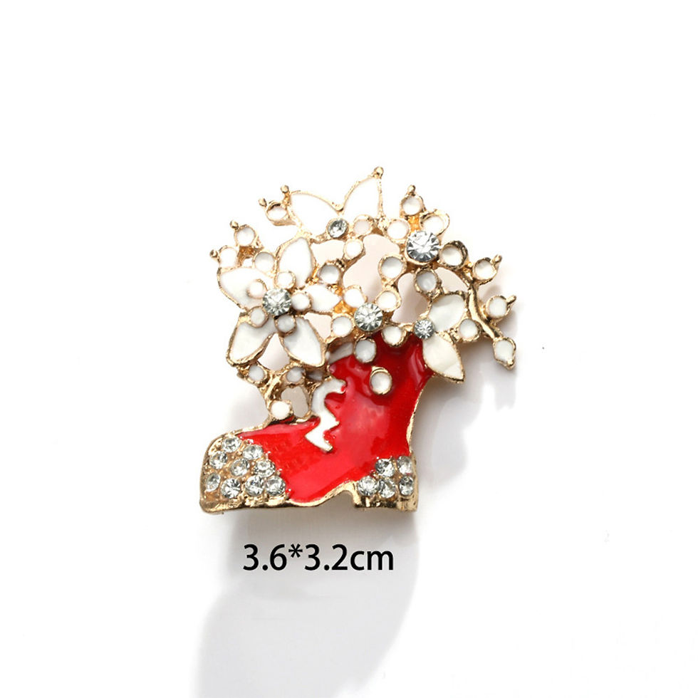 Thumbnail: Exquisite Christmas Metal Brooch