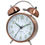 Thumbnail: 1pc Nordic Retro Metal Alarm Clock, Creative Decoration Table Clock Desktop Mini