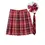 Thumbnail: Women Summer Plaid Pleated Skirt With Necktie Bowtie Korean Jk Skirt Uniform Jap