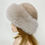 Thumbnail: Real Fur Dome Hats for Women Natural Fox Mink Fur Cap Winter Luxury Warm Fashion