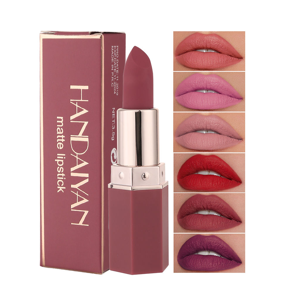 Thumbnail: 6-Color Matte Lipstick , Non-Fading, Non-Stick Cup Long-Lasting Velvet Finish, S