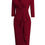 Thumbnail: Nice-forever Spring Women Sexy V-Neck Solid Color Peplum Dresses Business Formal