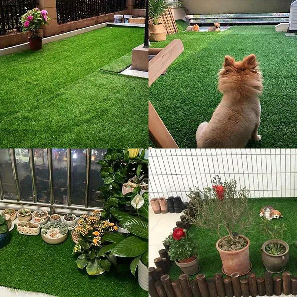 Thumbnail: Budget 7mm Artificial Grass Roll Remnant Offcut Golf Putting Green Mat 4m x 1m
