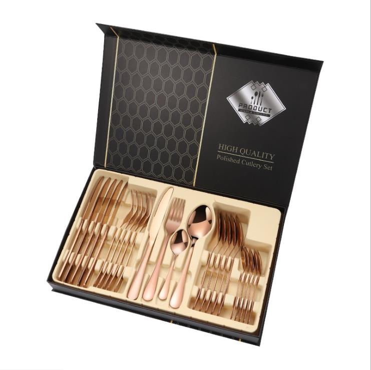 Thumbnail: 24pcs Stainless Steel Cutlery Set