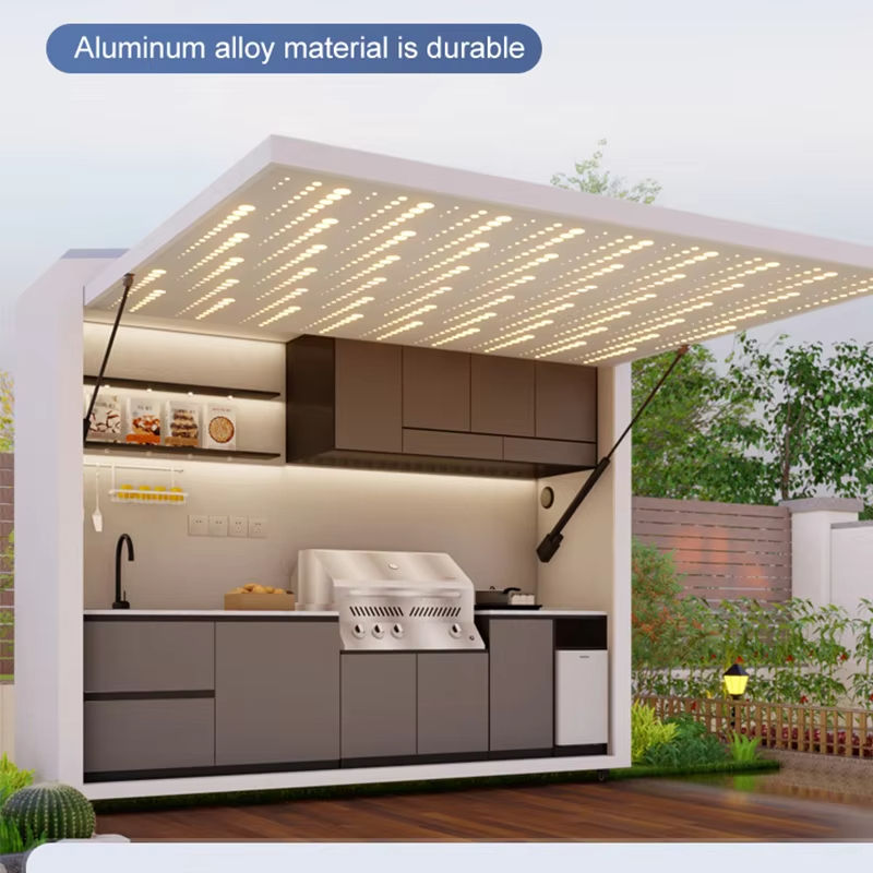 Thumbnail: Garden Kitchen with Modular Cabinets and Grill Island Outdoor Kitchen Cabinets A