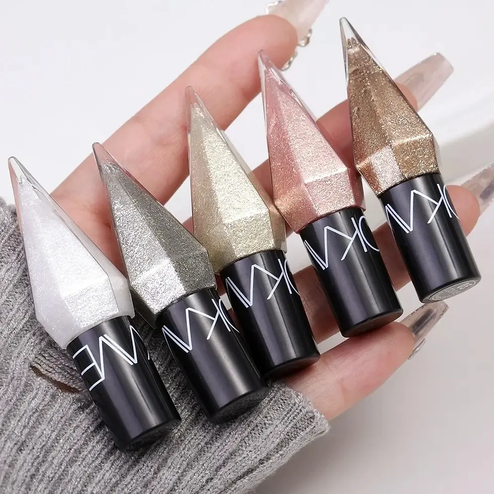 Thumbnail: Diamond Shiny Eye Liners Eyeshadow Waterproof Silver Rose Gold Color Glitter Seq