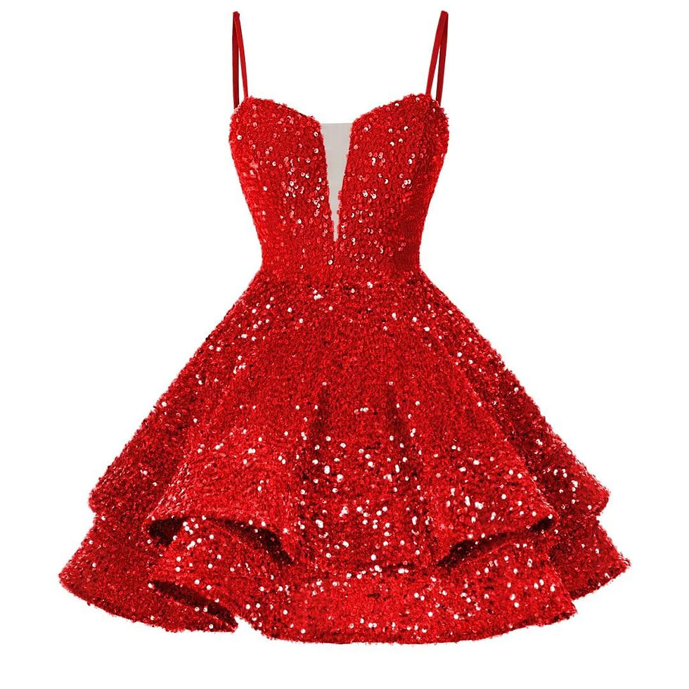 Thumbnail: Mini Graduation Dress Party Dresses Sequin Short Homecoming Dress for Teen Spark