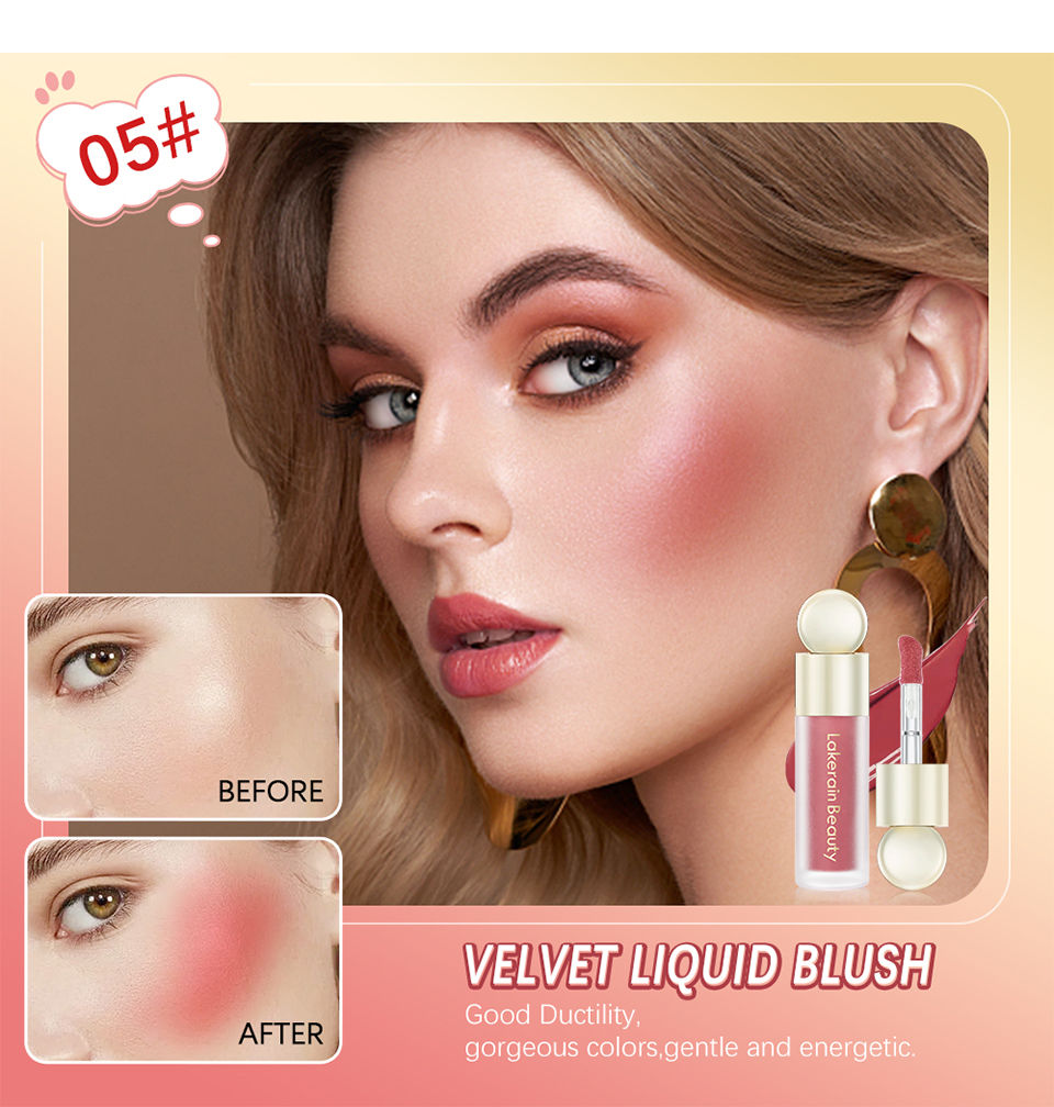 Thumbnail: Blush Liquid Blusher Real Makeup Blush Matte Palette Blusher Cosmetics Products 