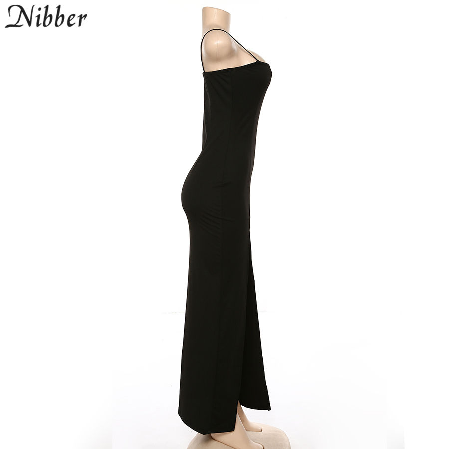 Thumbnail: Nibber red black New year christmas party long dresses women spring Basic bodyco