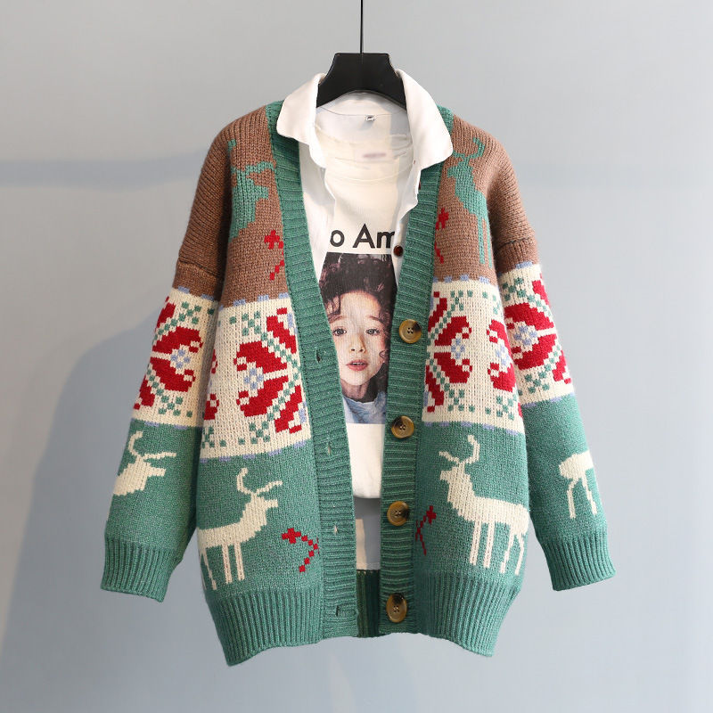 Thumbnail: Knitted  Christmas Cardigan