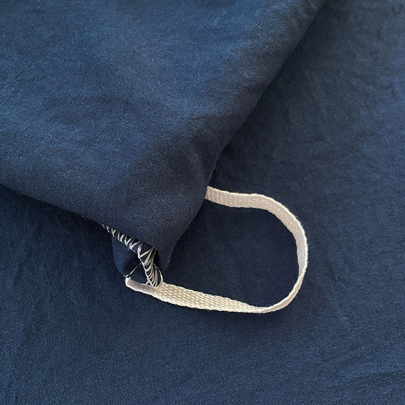 Thumbnail: 1pc Blue Duvet Cover 150x200 이불커버세트 Washed Cotton Quilt Cover Queen 