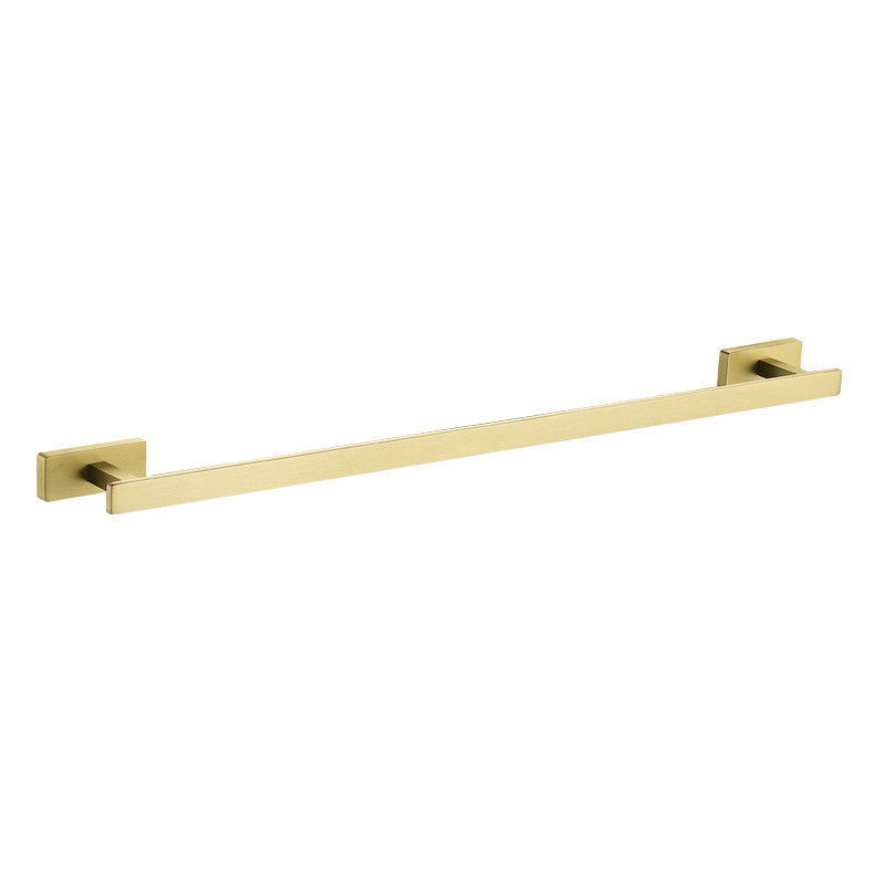 Thumbnail: Brushed Gold Bathroom Accessories Set Brass Wall Mount Bathroom Towel Rack Set