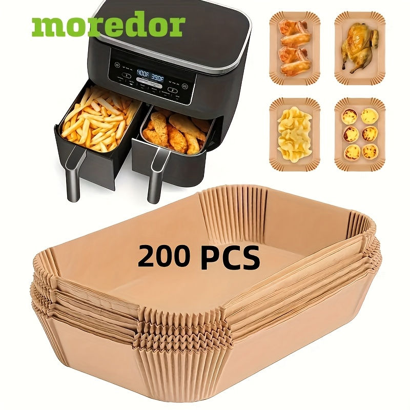 Thumbnail: 1422 Silicone Oil Paper Rectangular Air Fryer Paper Tray 50/100/200pcs Disposabl