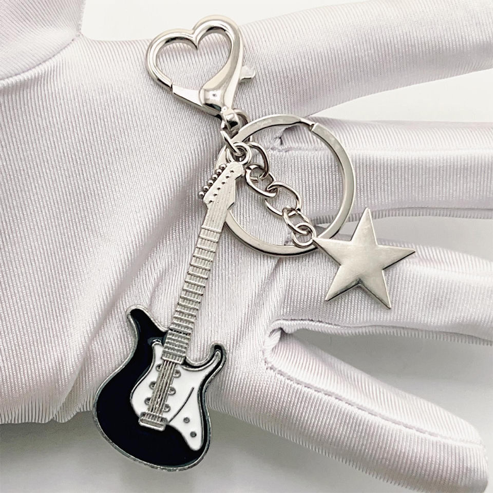 Thumbnail: Guitar / Heart Key Chain for Men Women
