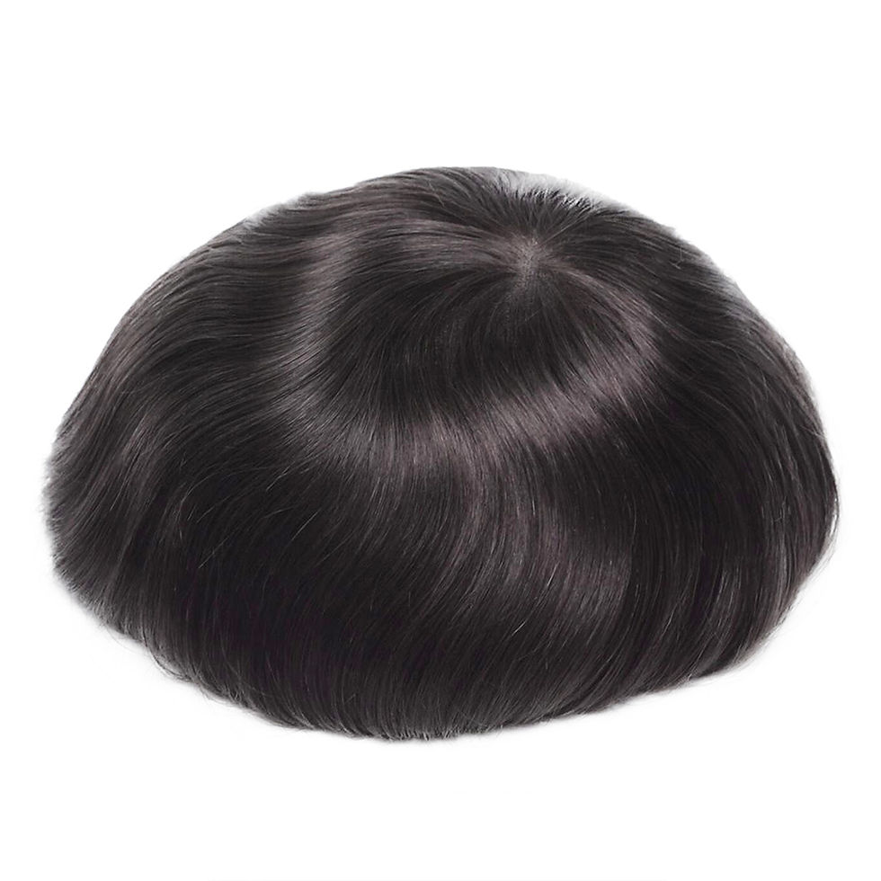 Thumbnail: Invisible Knot Natural Hairline Men Toupee