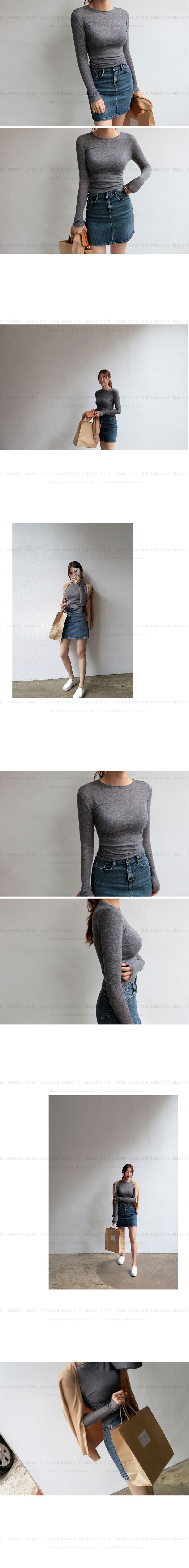 Thumbnail: High Quality Plain T Shirt Women  Elastic Basic T-shirts Female Casual Tops Long