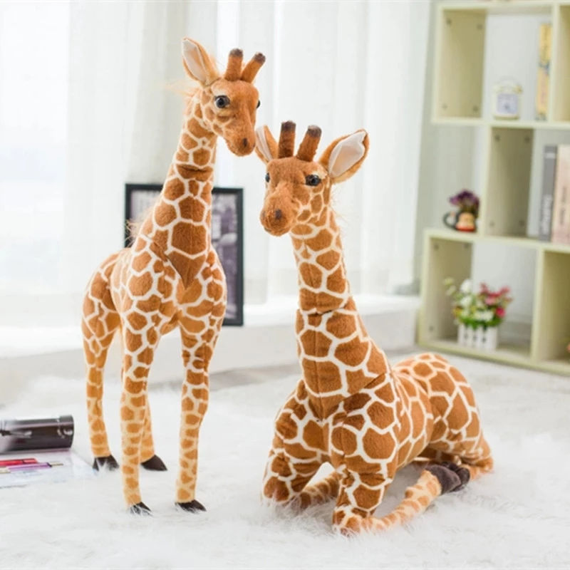 Thumbnail: 35-120CM Giant Real Life Giraffe Plush Soft Toys