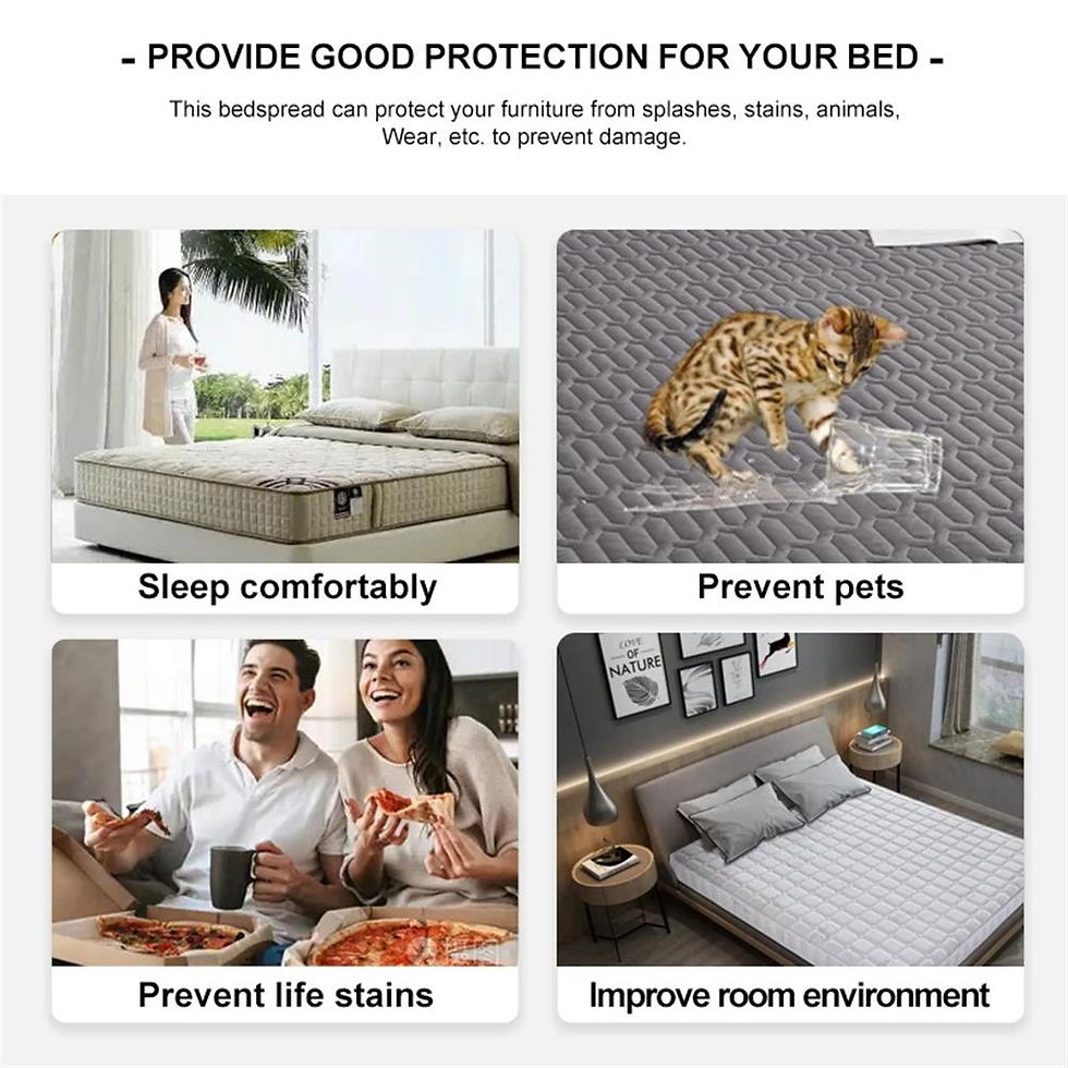 Thumbnail: Waterproof Thicken Mattress Pad Protector Skin-Friendly Durable