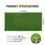 Thumbnail: VEVOR Artifical Grass, 152.4 X 304.8 cm/ 91.44x152.4cm Rug Green Turf, 3.51cmFak