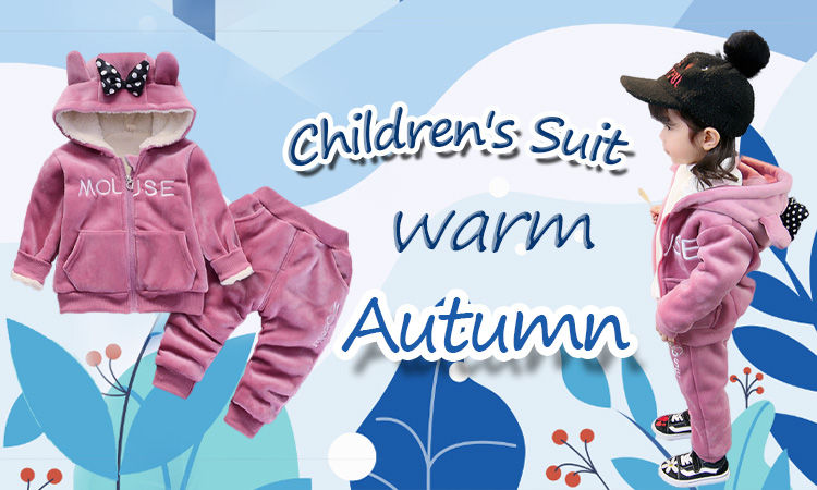 Thumbnail: New Winter Baby Girls Boys Homewear Sets Autumn Fashion Flannel Fleece Clothes K