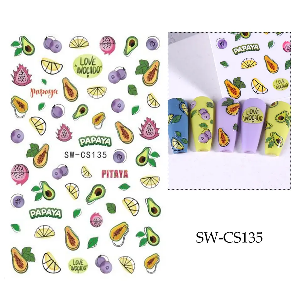 Thumbnail: 3D Purple Flower Nail Sticker