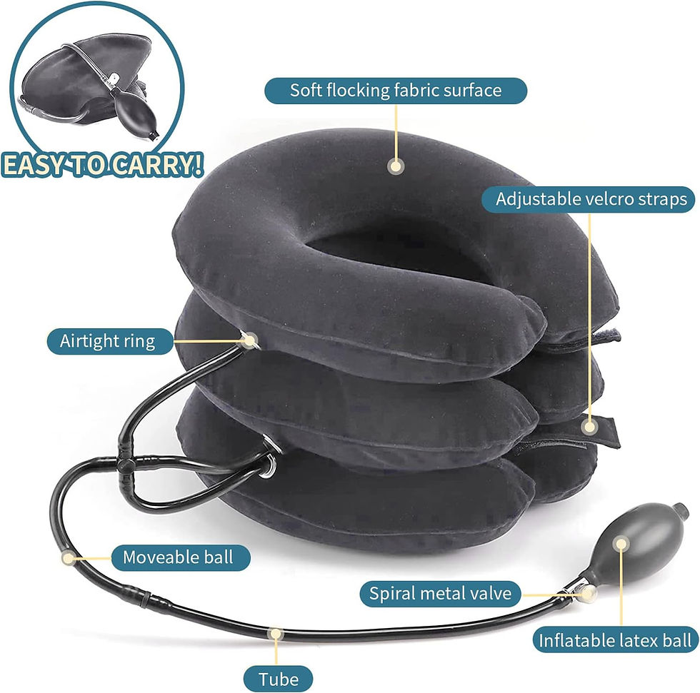 Thumbnail: Cervical Neck Traction Device Relief for Chronic Neck & Shoulder Alignment Pain 