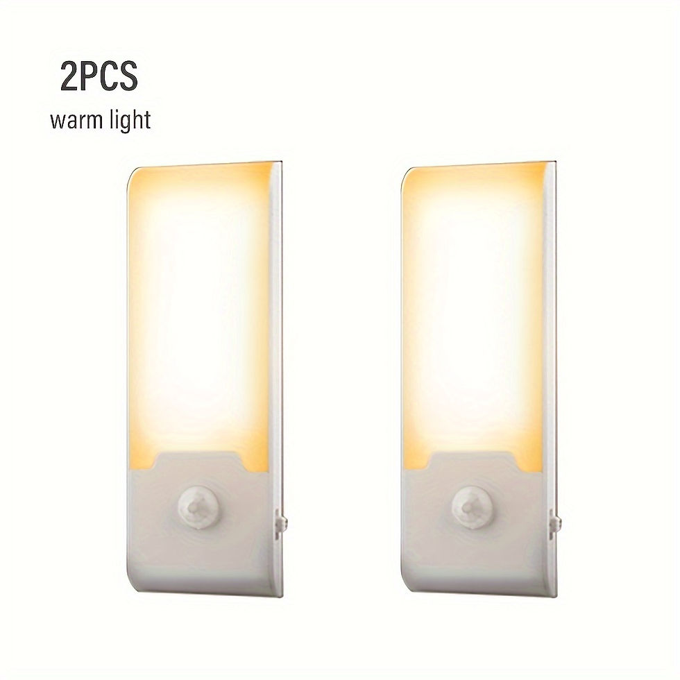 Thumbnail: [Adjustable Brightness Night Light] 1/2pcs Motion Sensor Night Light, 12LED Dete