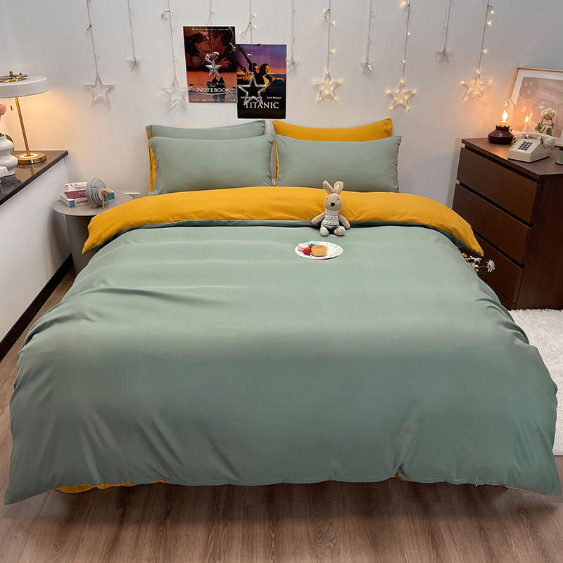 Thumbnail: Bonenjoy 1 pc housse de couette  Dark Gray Color Duvet Cover Double Size funda n