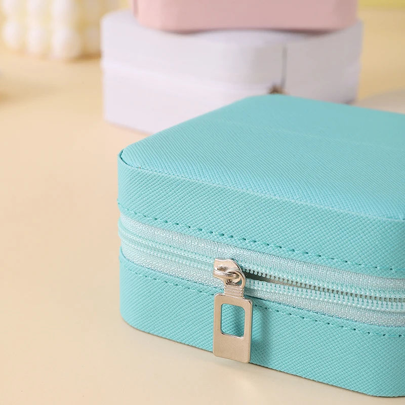 Thumbnail: 1pc Portable Jewelry Organizer Display Travel Jewelry Case Boxes  Earrings Neckl