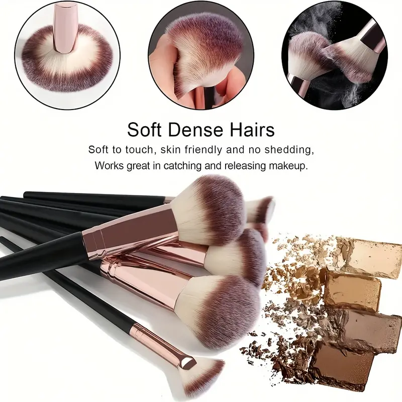 Thumbnail: Professional 3-20PCS Makeup Brushes Set Eyeshadow Foundation Concealer Blending 