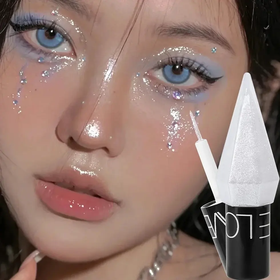 Thumbnail: Diamond Shiny Eye Liners Eyeshadow Waterproof Silver Rose Gold Color Glitter Seq