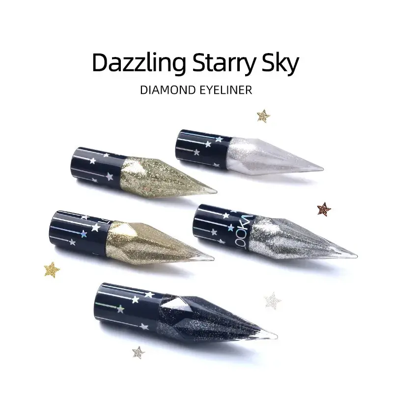 Thumbnail: Shiny Eye Liners Pigment Silver Rose Gold Color Liquid Glitter eyeshadow Profess