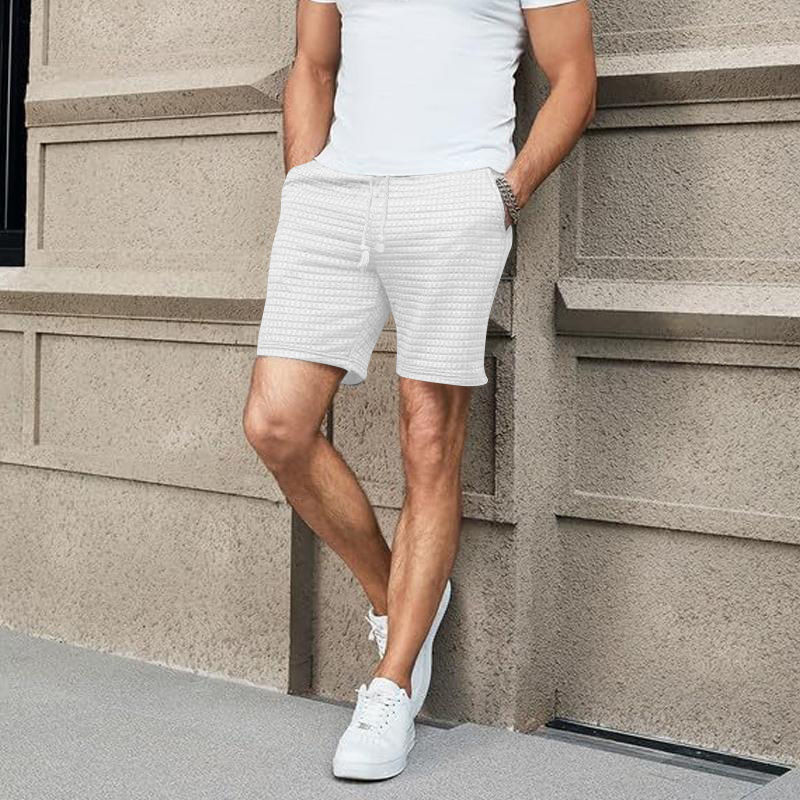 Thumbnail: 2025 Summer New Men's Casual Sports Football Shorts Loose Straight Solid Color S