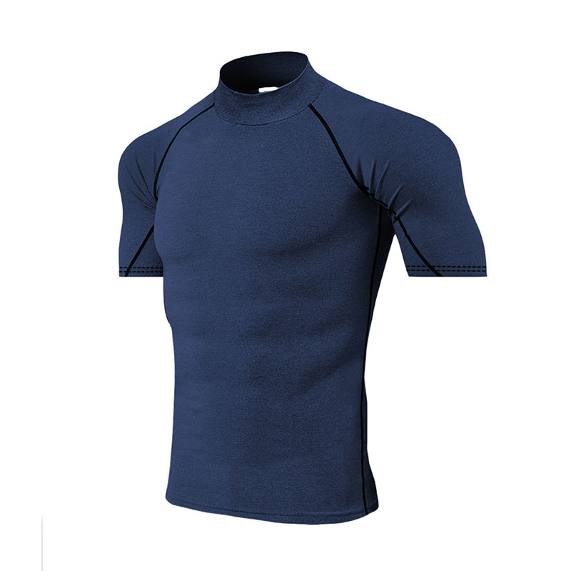 Thumbnail: Compression T-Shirt Men Bodybuilding Sportswear Short Sleeve Quick Dry Workout S