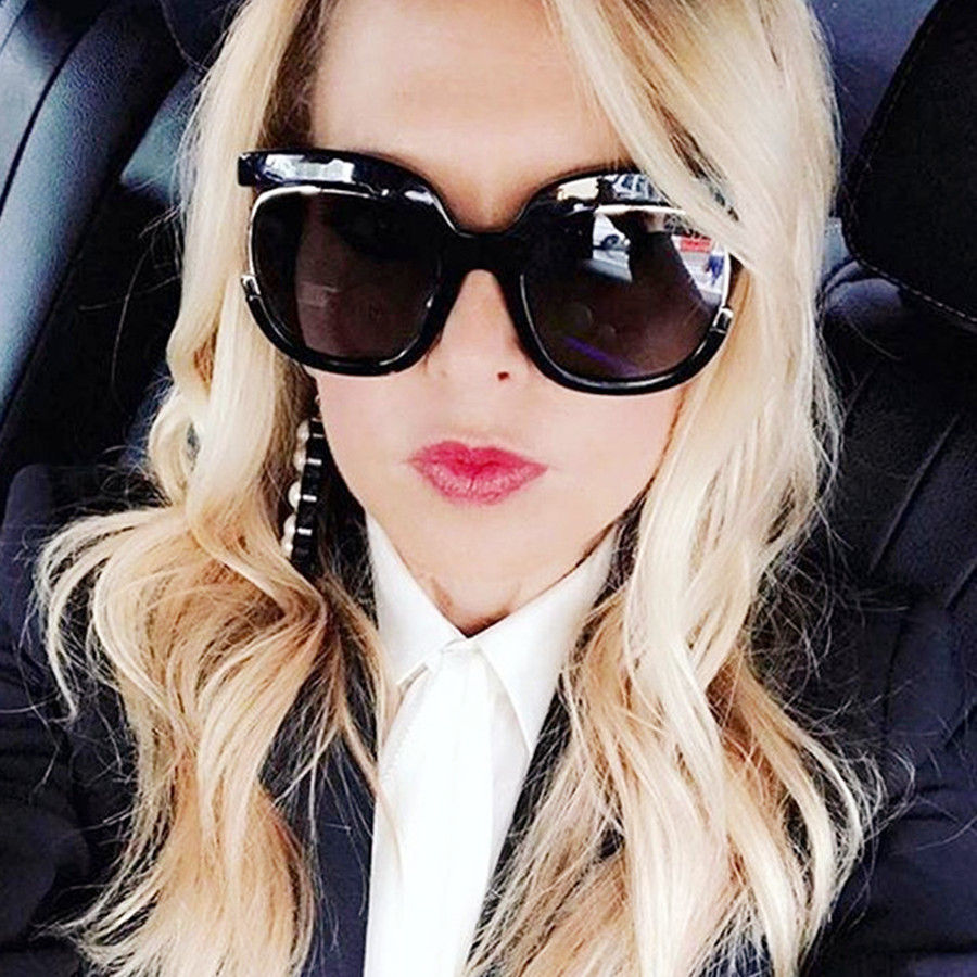 Thumbnail: Round Oversized Sunglasses Retro Designer