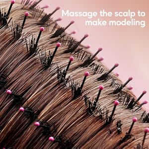 Thumbnail: KIPOZI Hot Air Brush 4 in 1 Hot Air Comb Reduces Frizz Static Electricity Hair D
