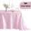 Thumbnail: 1pc Tablecloth Wedding Rectangular Tablecloth Satin Tablecloth Shiny Tablecloth 