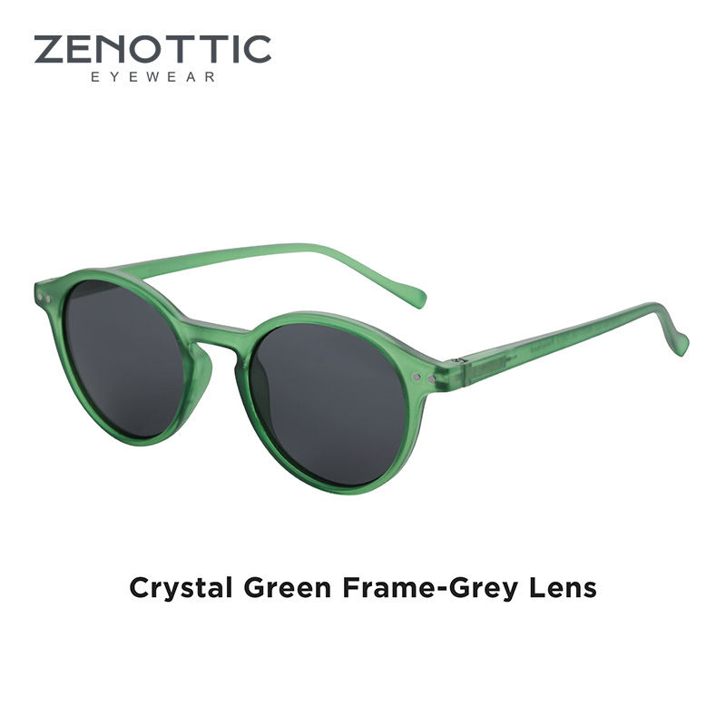 Thumbnail: ZENOTTIC (S Size) Retro Circular Polarized Sunglasses 2024 Men Women Vintage Sma