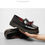 Thumbnail: High-quality Men Genuine Leather Loafers Shoes Flats Shoes Women Loafers Polychr
