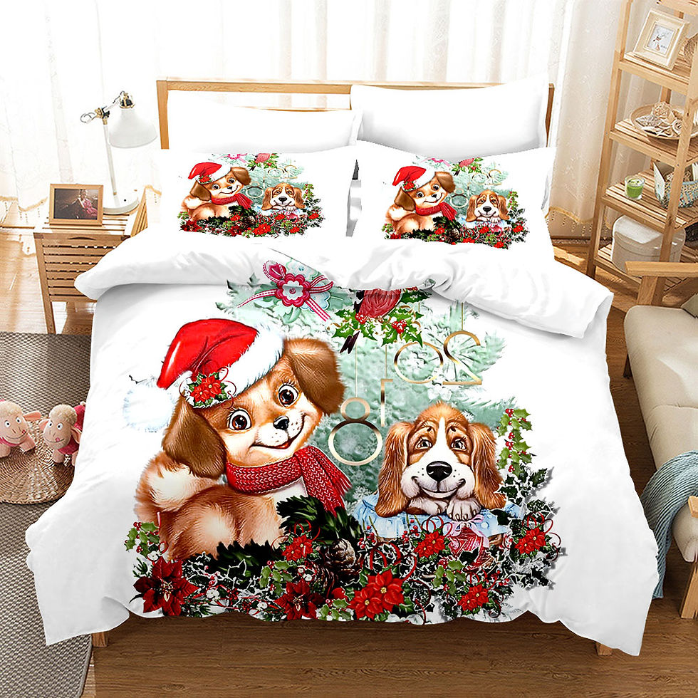 Thumbnail: 3D Animal / Cartoon Print Bed Sheet / Set for Kids