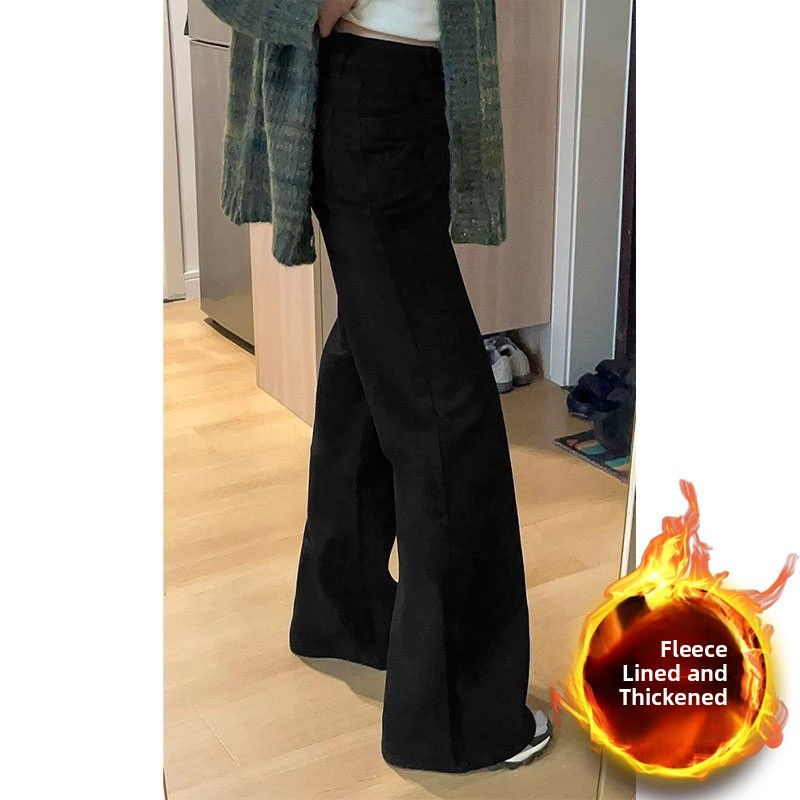 Thumbnail: High Waist A-Line Denim Jeans Women's Spring Autumn New Sle Loose plus Size Pear