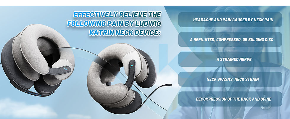 Thumbnail: Cervical Neck Traction Device - Inflatable Neck Stretcher Pillow for Instant Nec