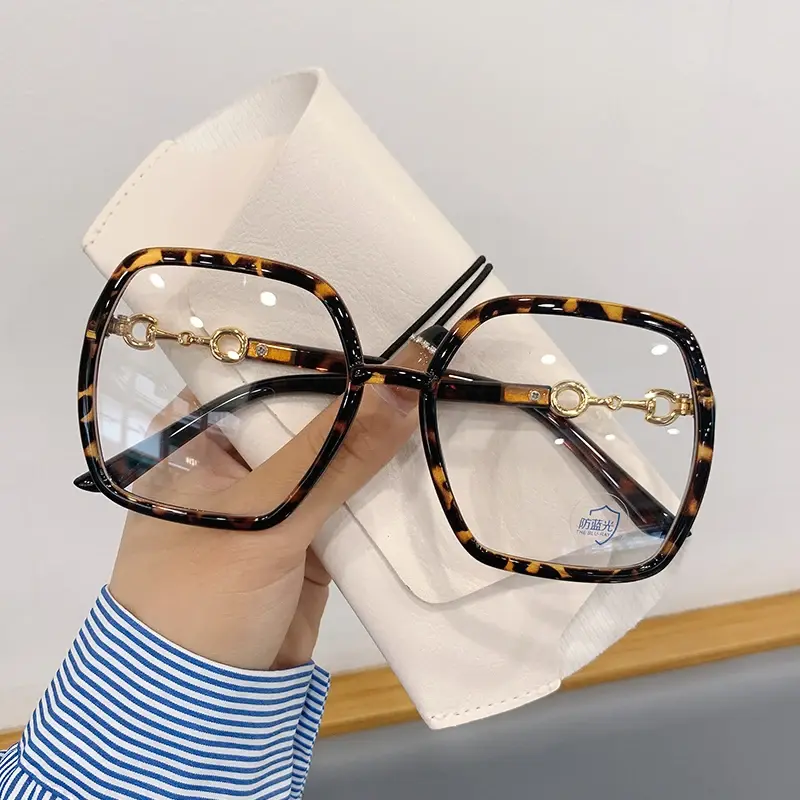 Thumbnail: Myopia Oversized Square Eyeglasses -0 To -4.0