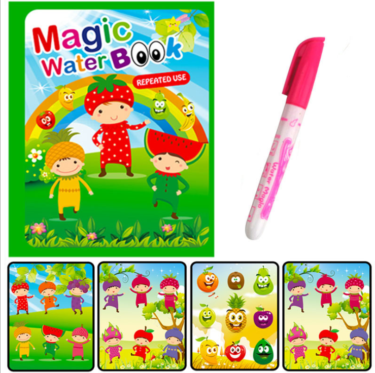 Thumbnail: Reusable Magic Water Drawing Coloring Book
