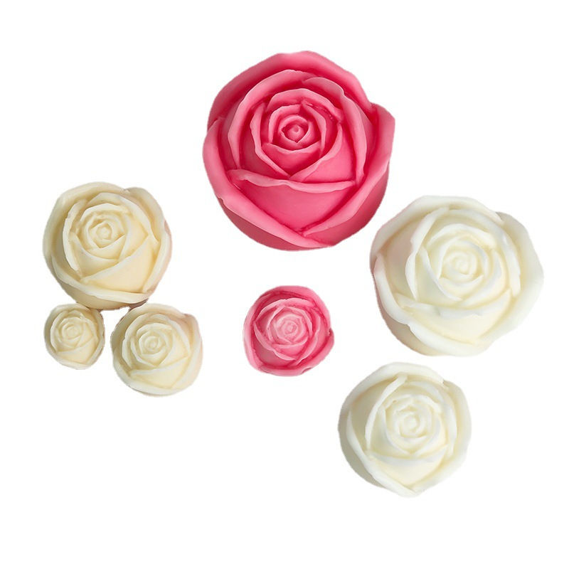 Thumbnail: DIY 3D Rose Flower Silicone Candle Moulds