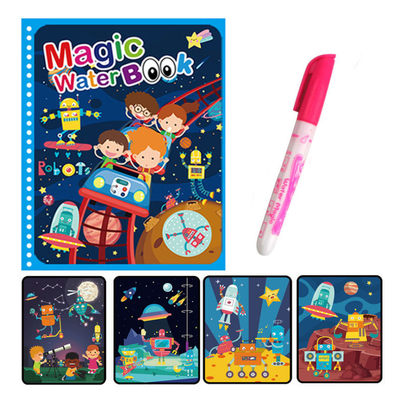 Thumbnail: Reusable Magic Water Drawing Coloring Book