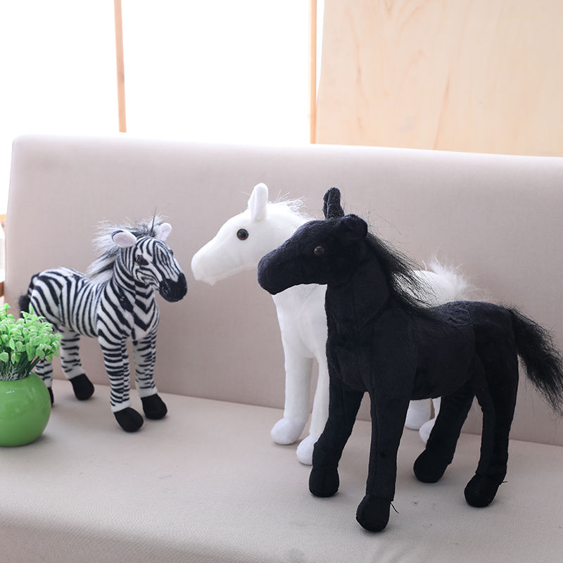 Thumbnail: 30cm Simulation Horse Plush Toys