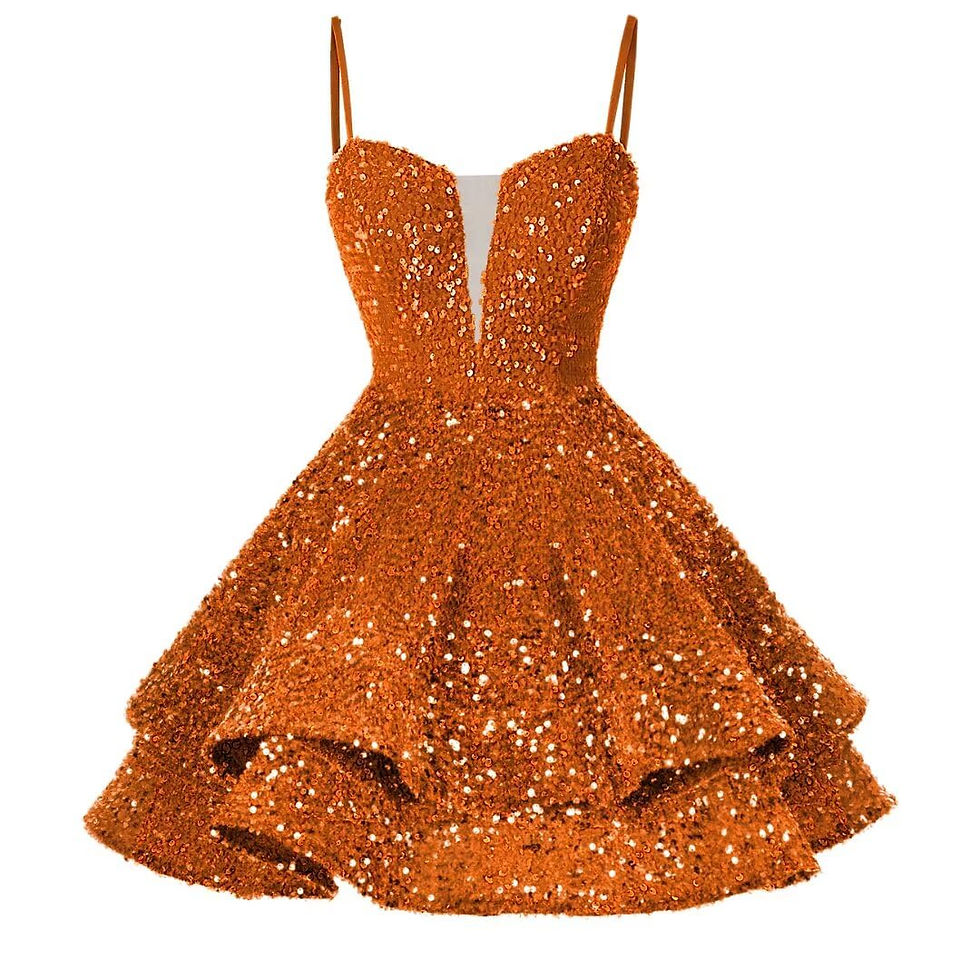 Thumbnail: Mini Graduation Dress Party Dresses Sequin Short Homecoming Dress for Teen Spark