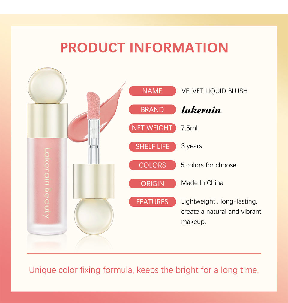 Thumbnail: Blush Liquid Blusher Real Makeup Blush Matte Palette Blusher Cosmetics Products 