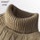 Thumbnail: New Turtleneck Sweater Casual Men's Rollneck Knitted Sweater Keep Warm Men Jumpe
